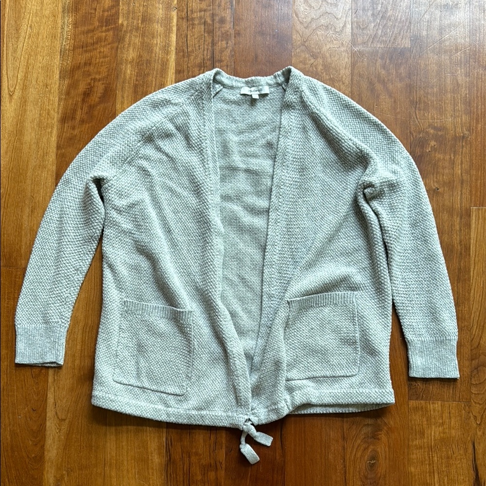 Madewell XXS Women's Gray Open-Front Sweater